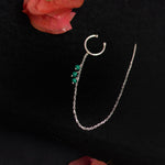 Turquiose Earclip Sui Dhaaga - Turquiose Earclip Sui Daga - Single Piece - Quirksmith
