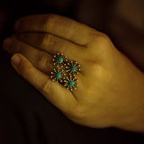 Turquoise Cluster Ring - Quirksmith