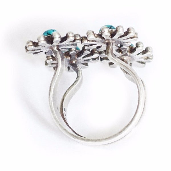 Turquoise Cluster Ring - Quirksmith