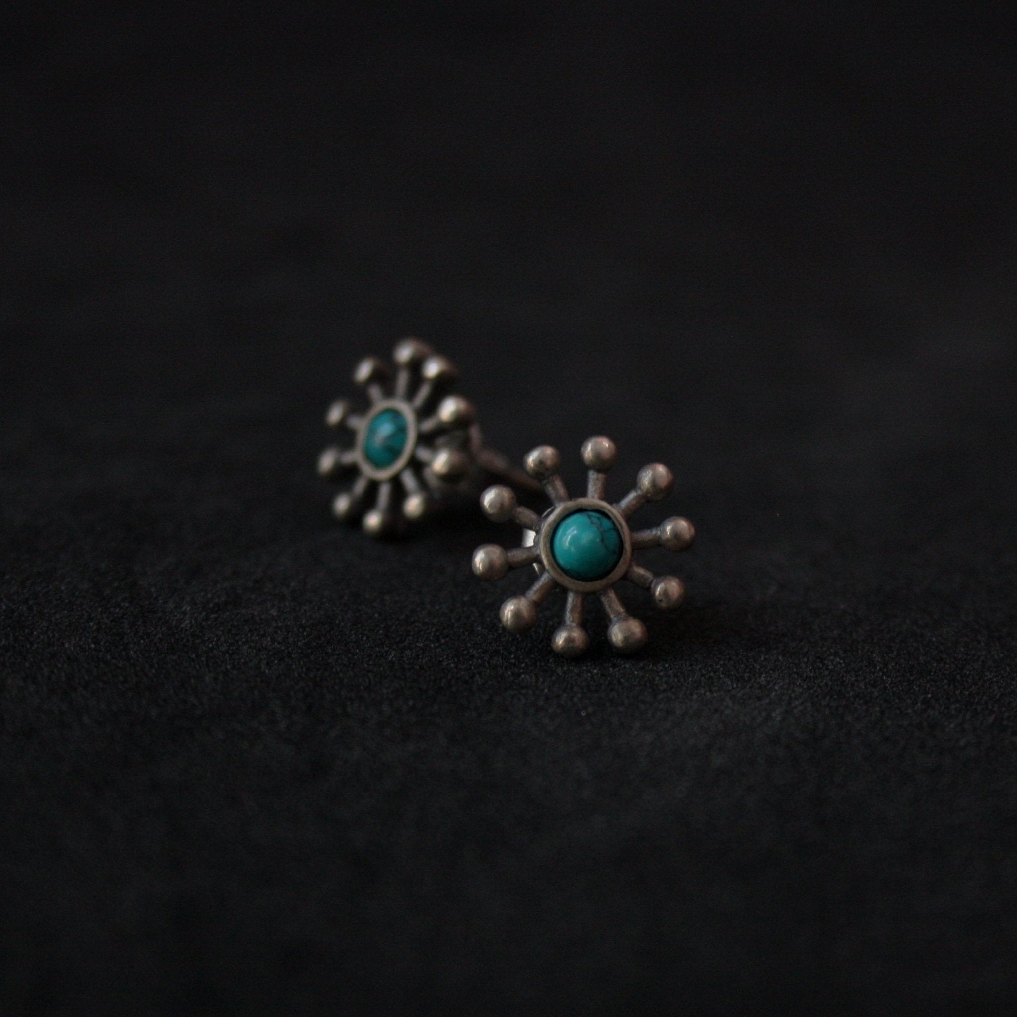 Turquoise Studs (kids) - Quirksmith