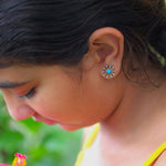 Turquoise Studs (kids) - Quirksmith