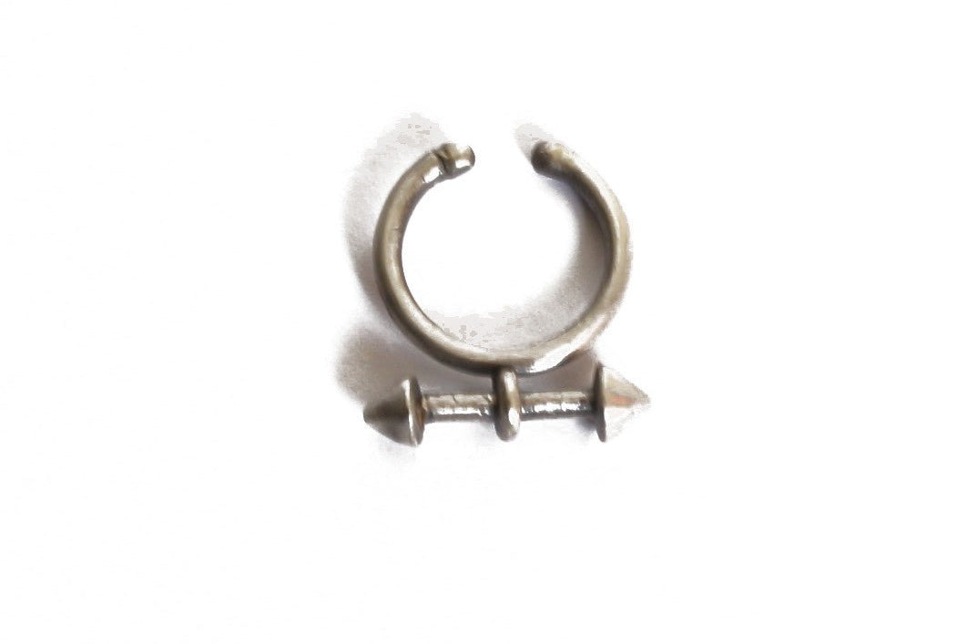 Twin Arrow Head Nosering/Septum Ring - Clipon - Quirksmith
