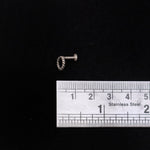 Twisted circle Nosepin Stud - Wire - Quirksmith