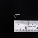 Twisted circle Nosepin Stud - Wire - Quirksmith