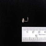 Twisted circle Nosepin Stud - Wire - Quirksmith