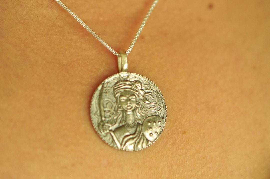 Warrior Queen Coin Pendant - Quirksmith