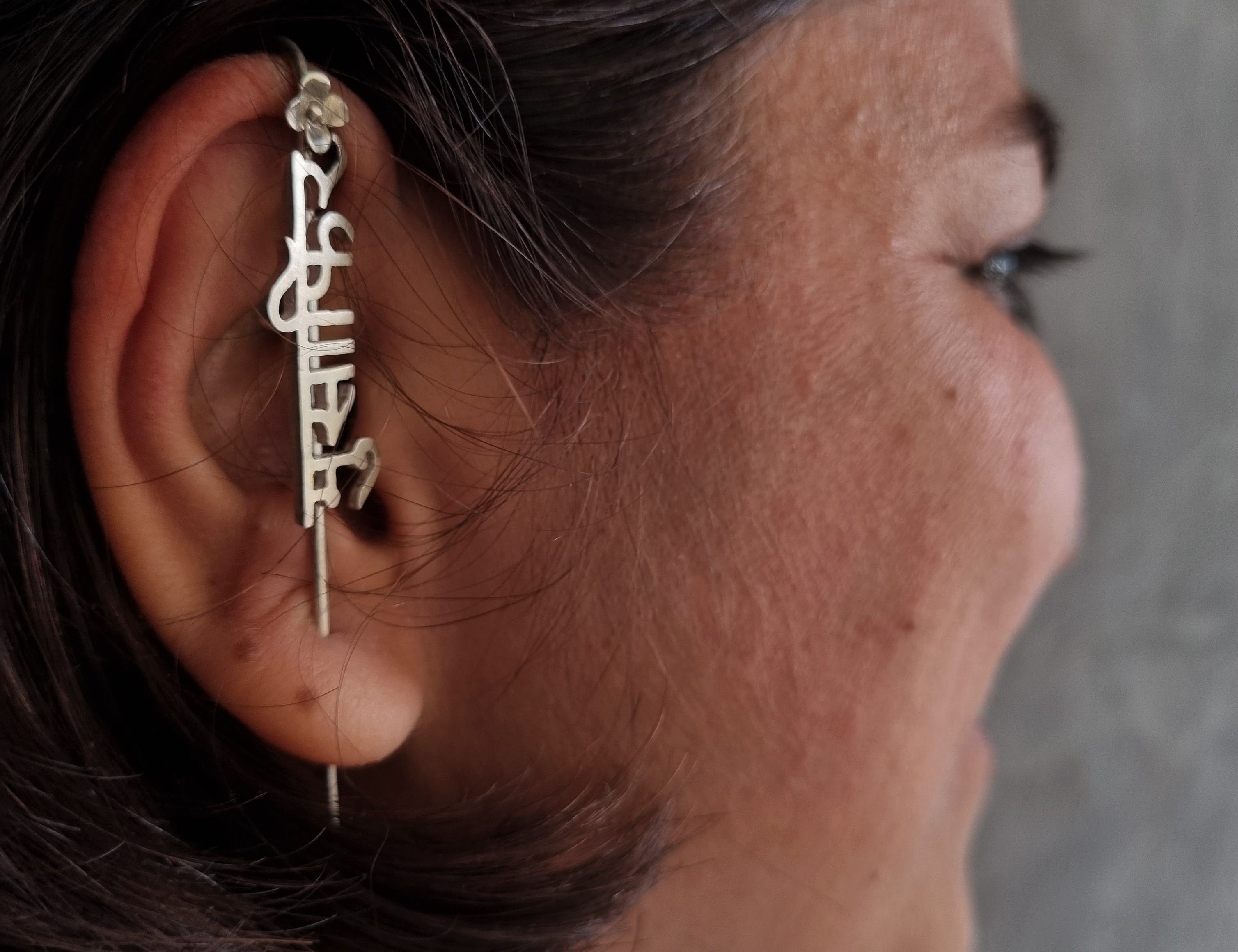 Buy Silver Ear Cuffs online in India - Musaafir Teeli Earcuff by Quirksmith