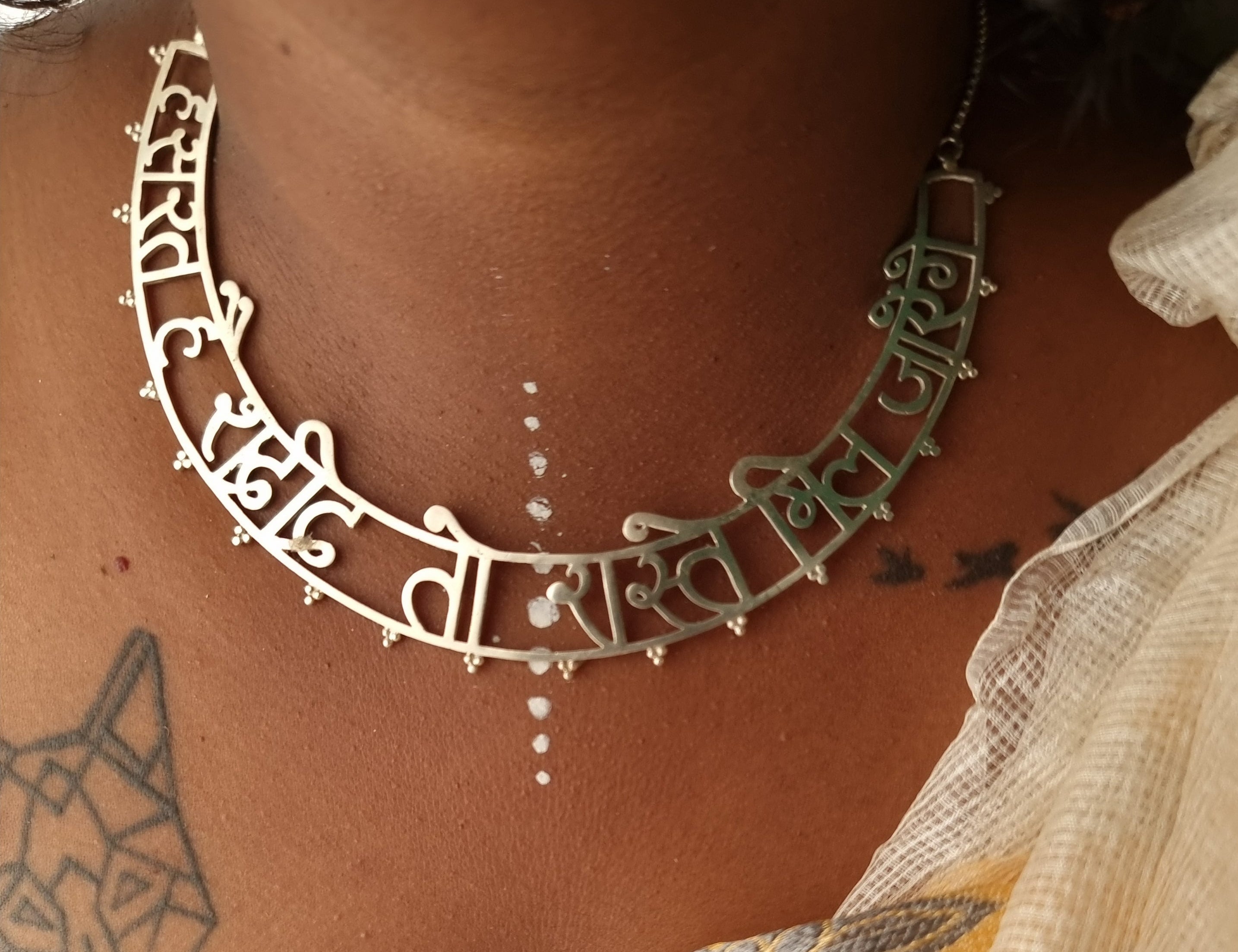 Dive into the world of poetic jewellery with Quirksmith's Hasrat Hai Shadeed Necklace, featured on Shark Tank India.