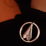 Buy online quirky silver gifts - Paper plane Brooch - Quirksmith