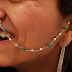 Buy Silver Nose Rings & Nath with chain  online - Mehazabien  nath - Quirksmith