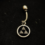 Shop for Silver belly rings online - Aztec Belly Ring - Quirksmith