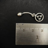 Buy Silver belly rings online - Aztec Belly Ring - Quirksmith