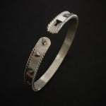 925 silver bangles online - Quirksmith Aztec Bangle