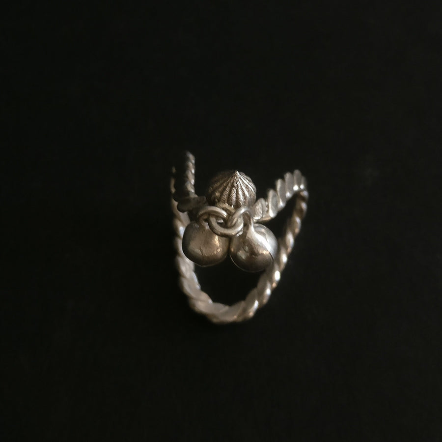 Buy Silver Rings Online - Ghungroo Heirloom Ring - Quirksmith