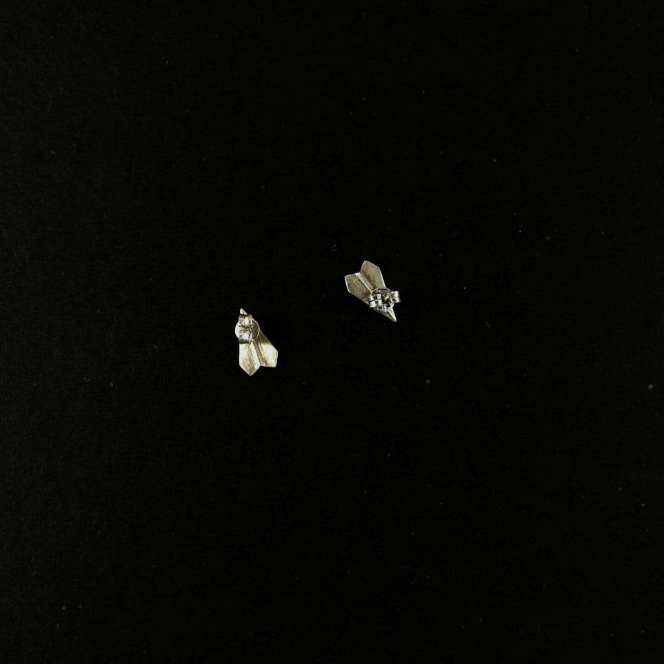 Buy Charming Silver Studs online - Paper Plane Studs - Quirksmith