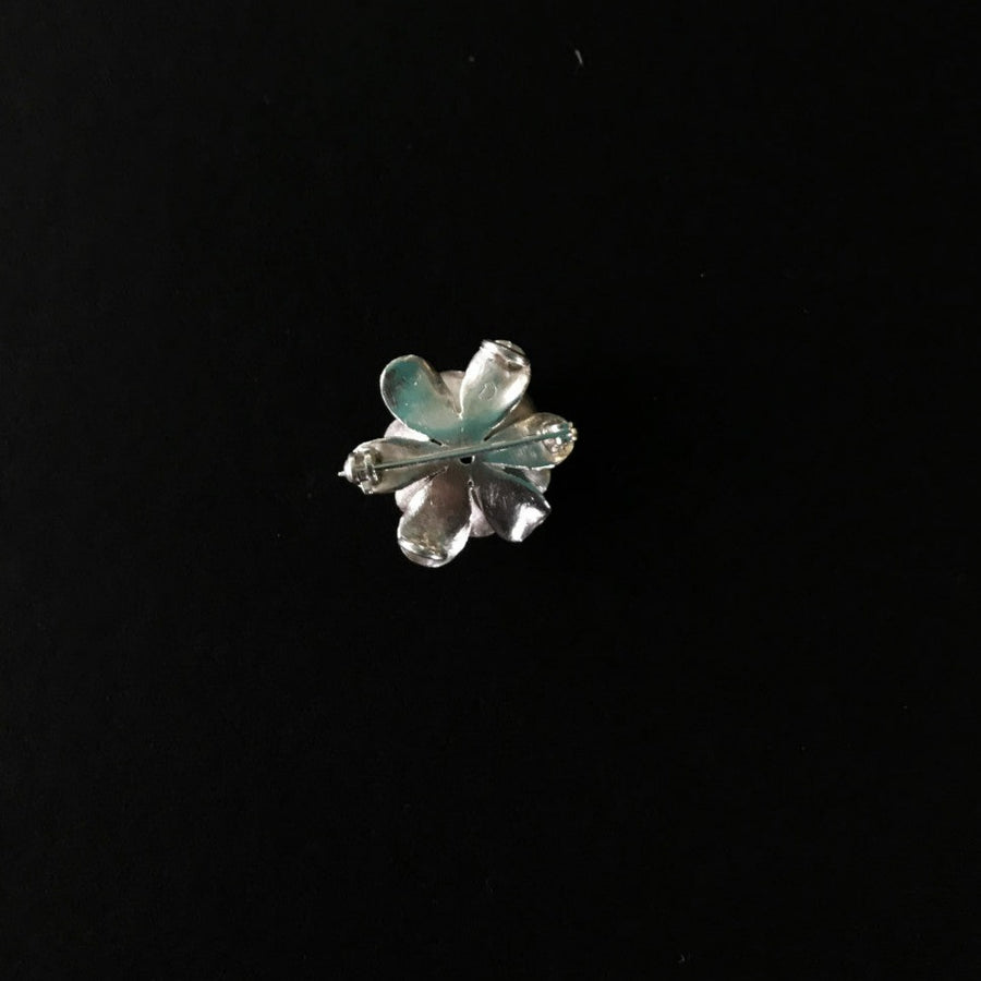 Buy Silver Flower Brooch Online In India - Quirksmith