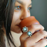 Silver Rings Design Online - Pearl Twinhead Ring - Quirksmith