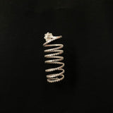 Buy Silver spiral Rings Online - Afreen Ring - Quirksmith