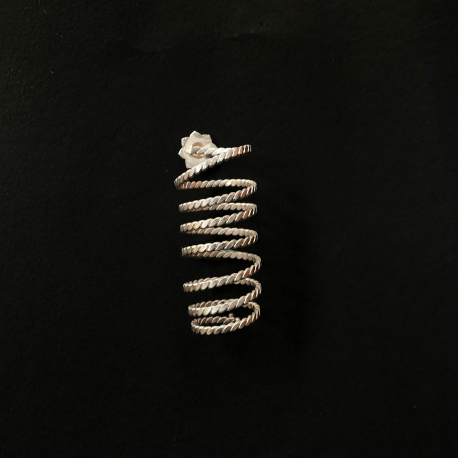 Buy Silver spiral Rings Online - Afreen Ring - Quirksmith