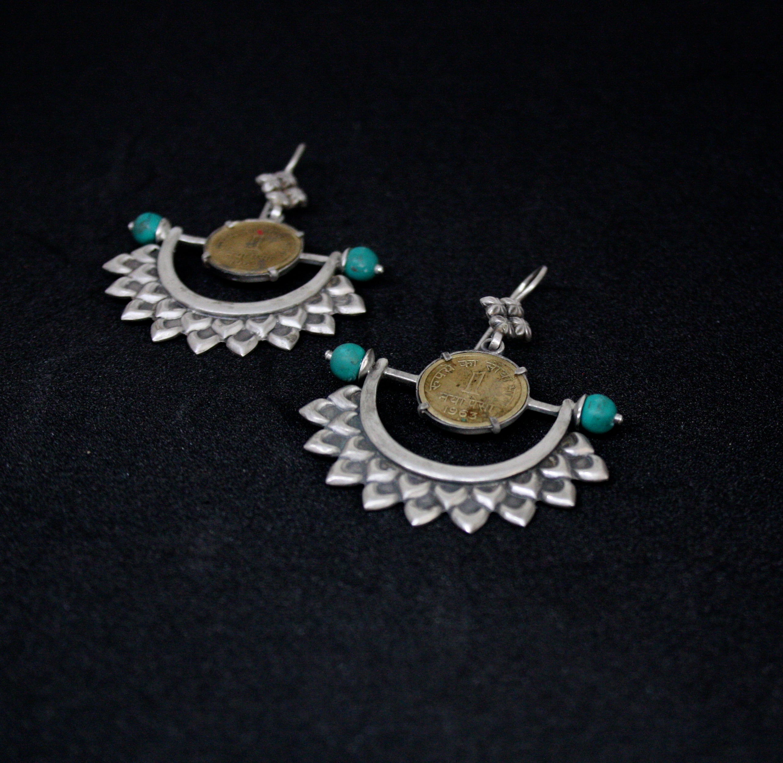 Buy online trendy silver earrings with stones - Quirksmith