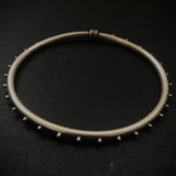 Oxidised silver kada anklet - Tribal Anklet Kada by Quirksmith 