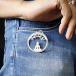 Silver Swayam Siddha Brooch by Quirksmith