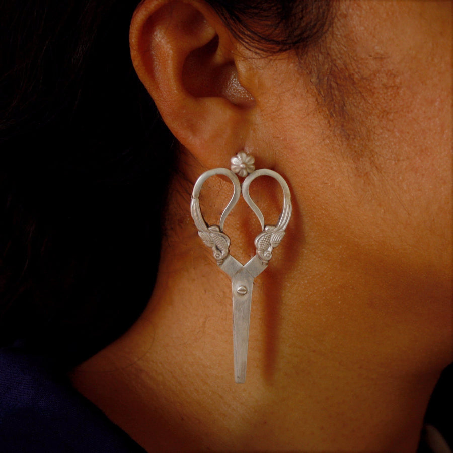 Buy online unique stylish silver earrings for girls - Quirksmith