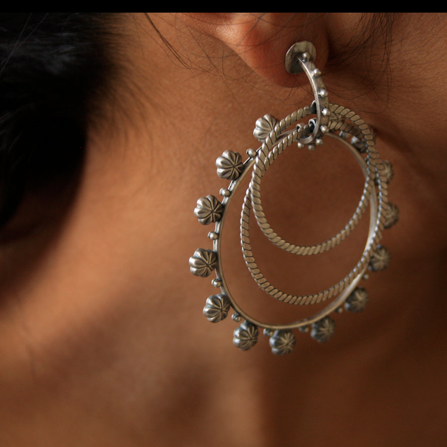 Buy Stylish Silver Earrings Online in India - Khuntee Earrings - Quirksmith