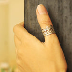 Quirksmith Vidrohi Man Thumb Ring - Handcrafted in 92.5 Silver | Shark Tank India Sterling Silver Jewelry.