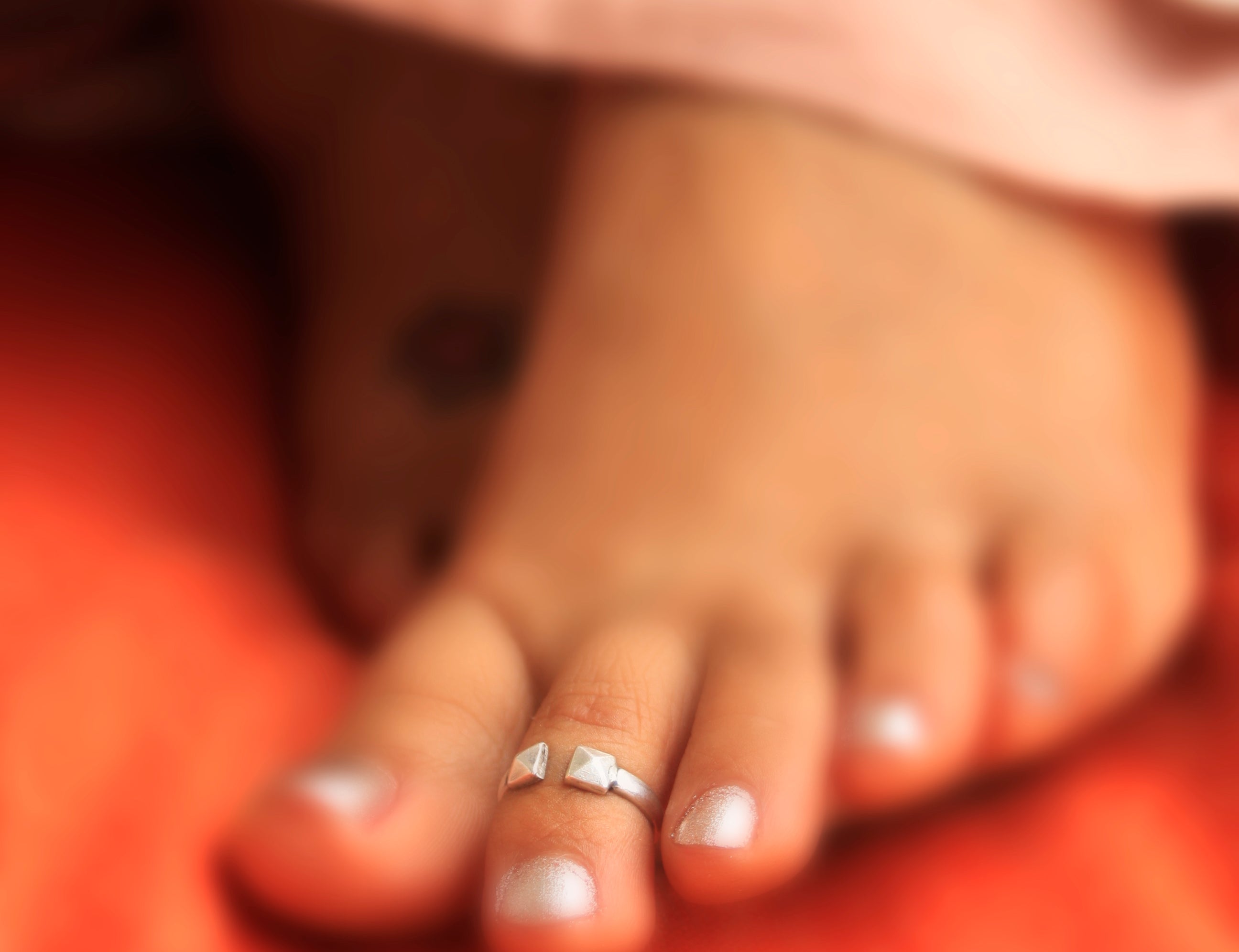 Buy online simple design silver toe rings