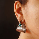 Buy online Silver earrings - Turquoise Wraps by Quirksmith