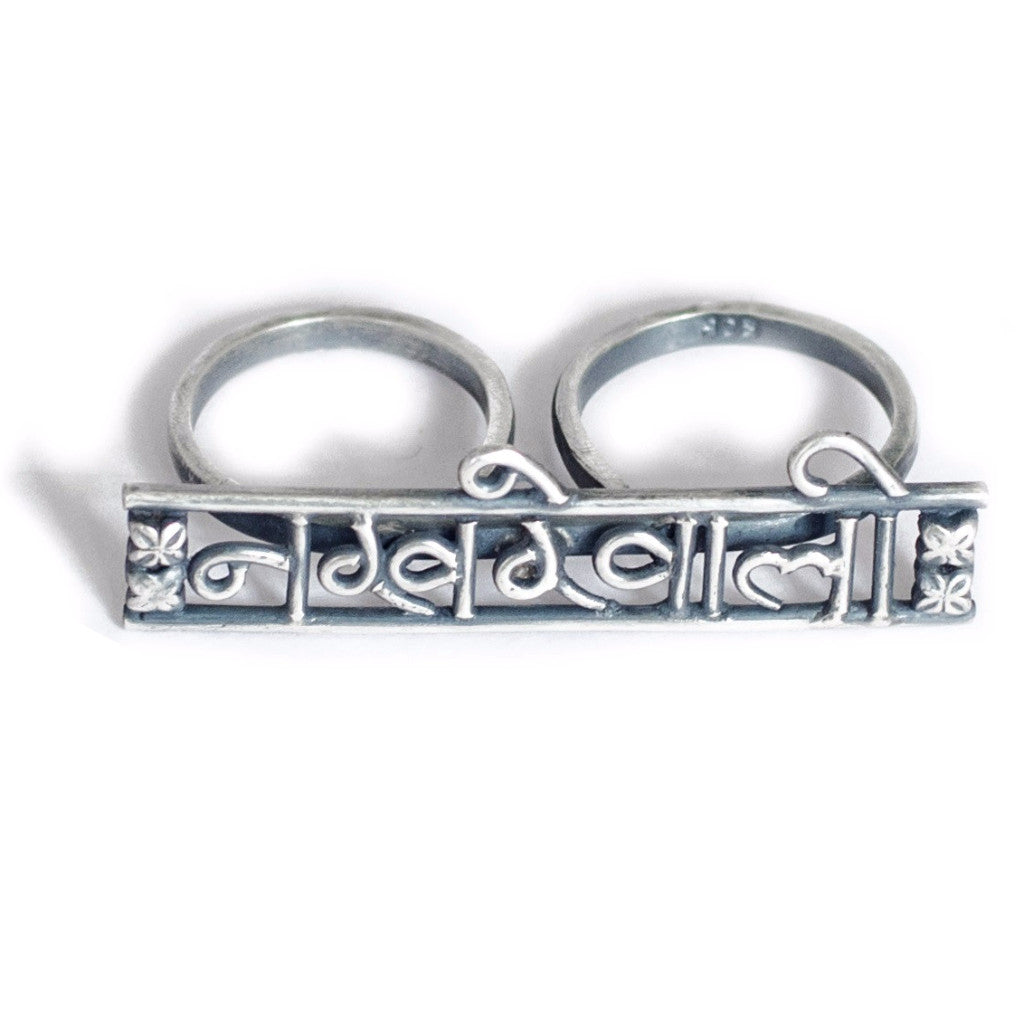 Premium silver two finger ring collection - Nakhrewali Ring - Quirksmith