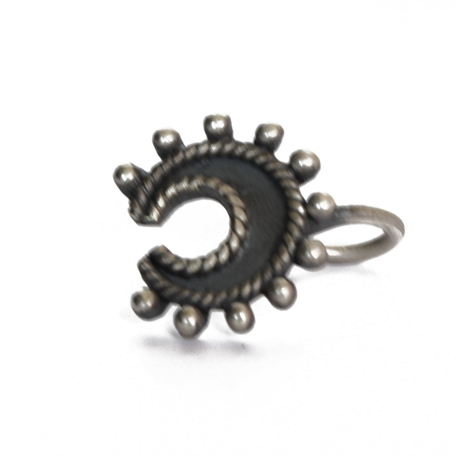 Buy latest silver nosepin designs online - Horse Shoe Nosepin - Quirksmith