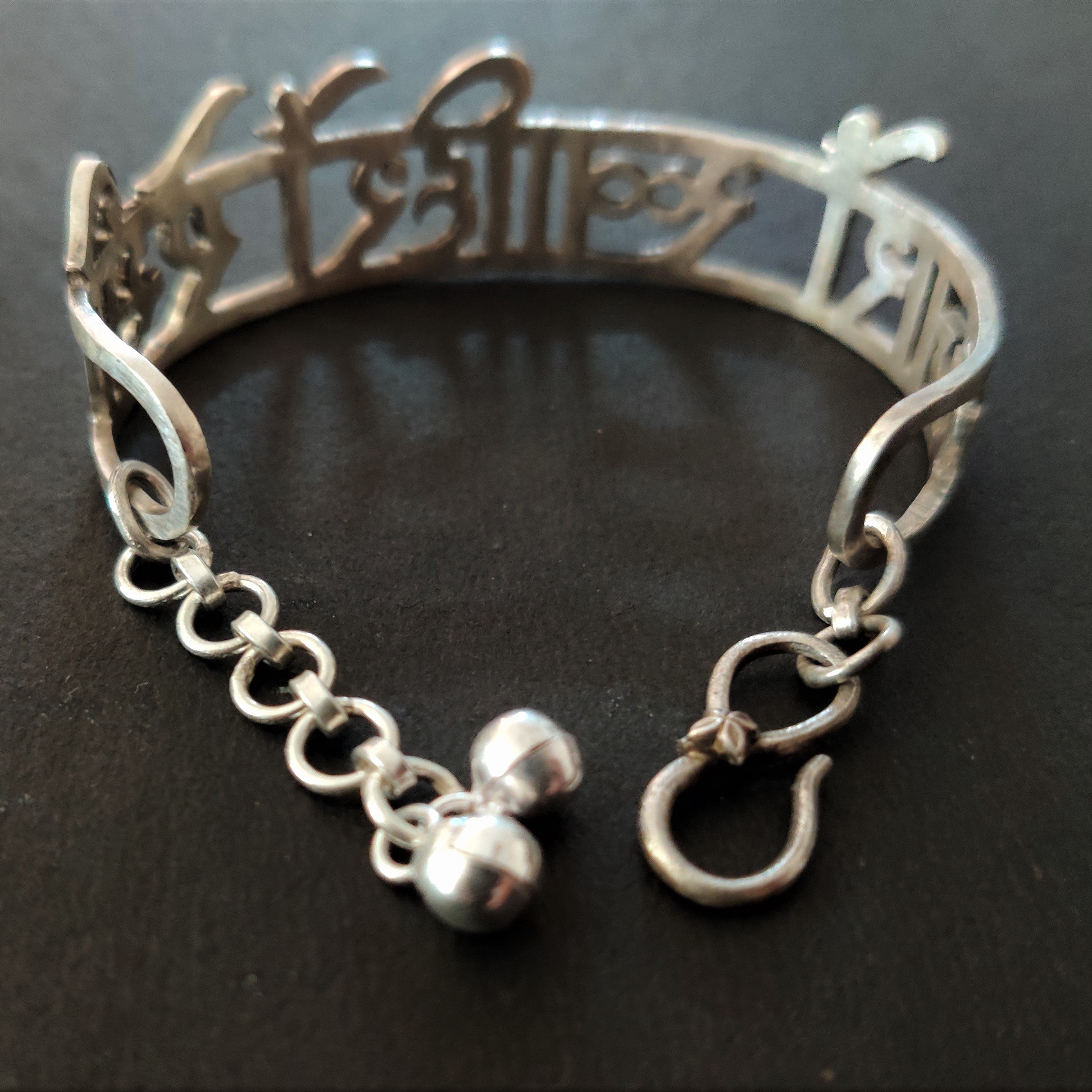 Amazon.com: Sterling Silver Charm Bracelet with Toggle Clasp (7.4 inches) :  Handmade Products