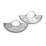 Buy Stylish Silver Earrings Online in India - Fanned Earrings - Quirksmith