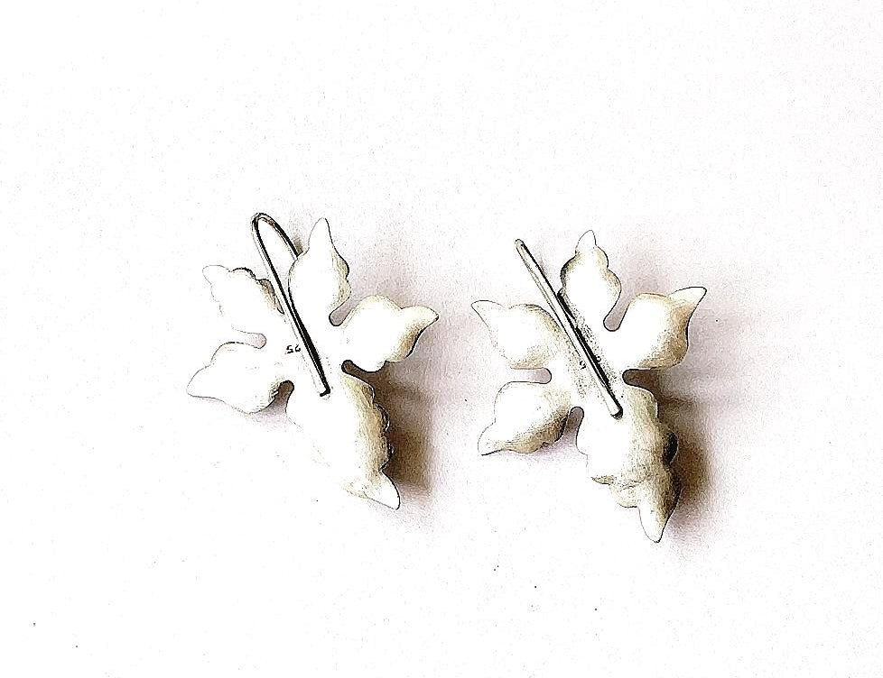 Buy Charming Silver Earrings online - Maple Leaf Earrings - Quirksmith