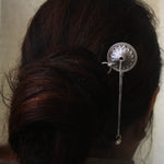 Buy online silver hair accessory - Chariot Wheel Juda Pin - Quirksmith