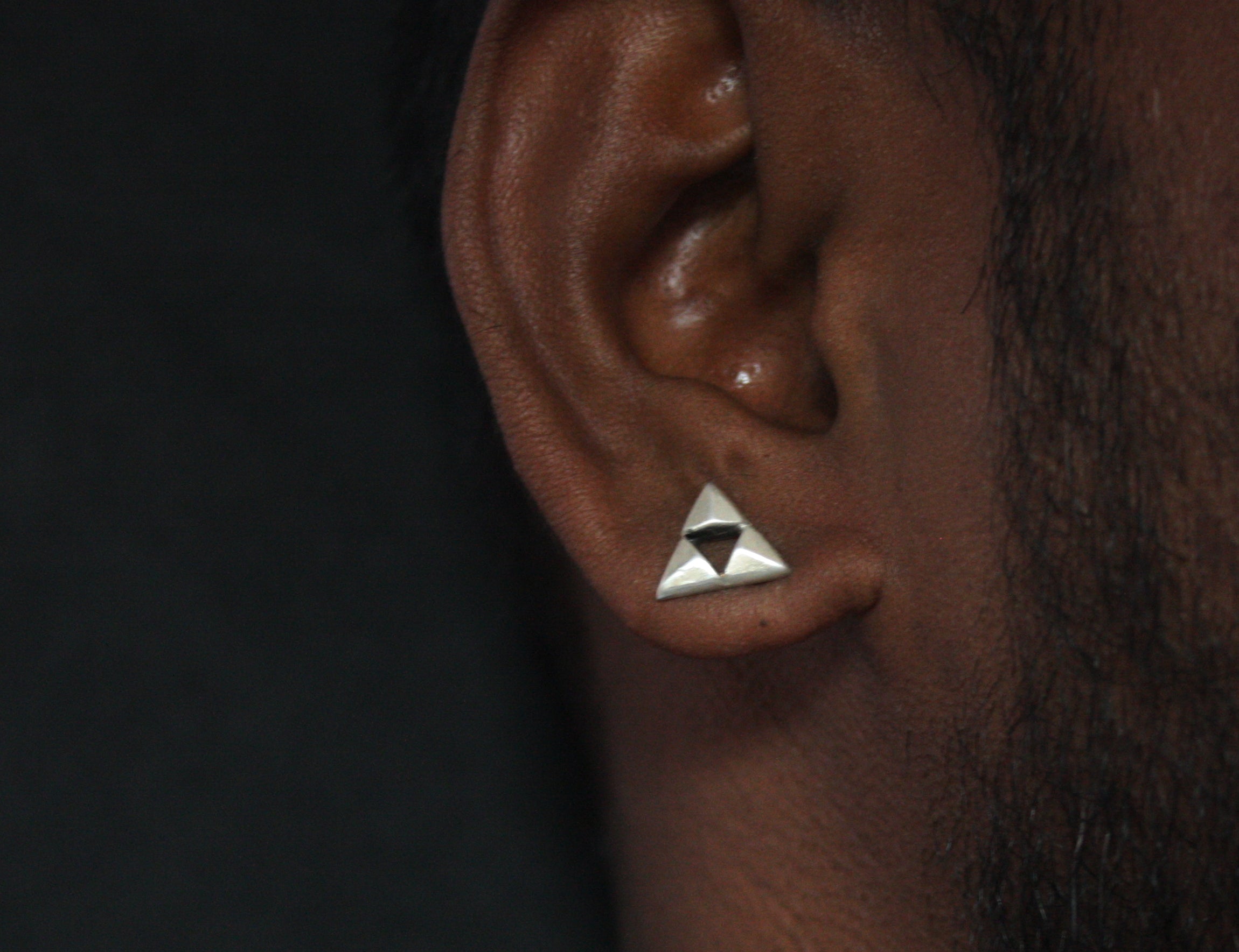 Buy Stylish Silver Studs Online in India - Pyramid Studs - Quirksmith