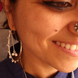Buy women's silver hoop earrings online India - Quirksmith 