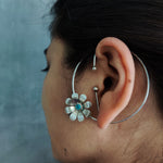 Buy unique Silver Ear Cuffs Online - Daisy Hoola Hoop by Quirksmith