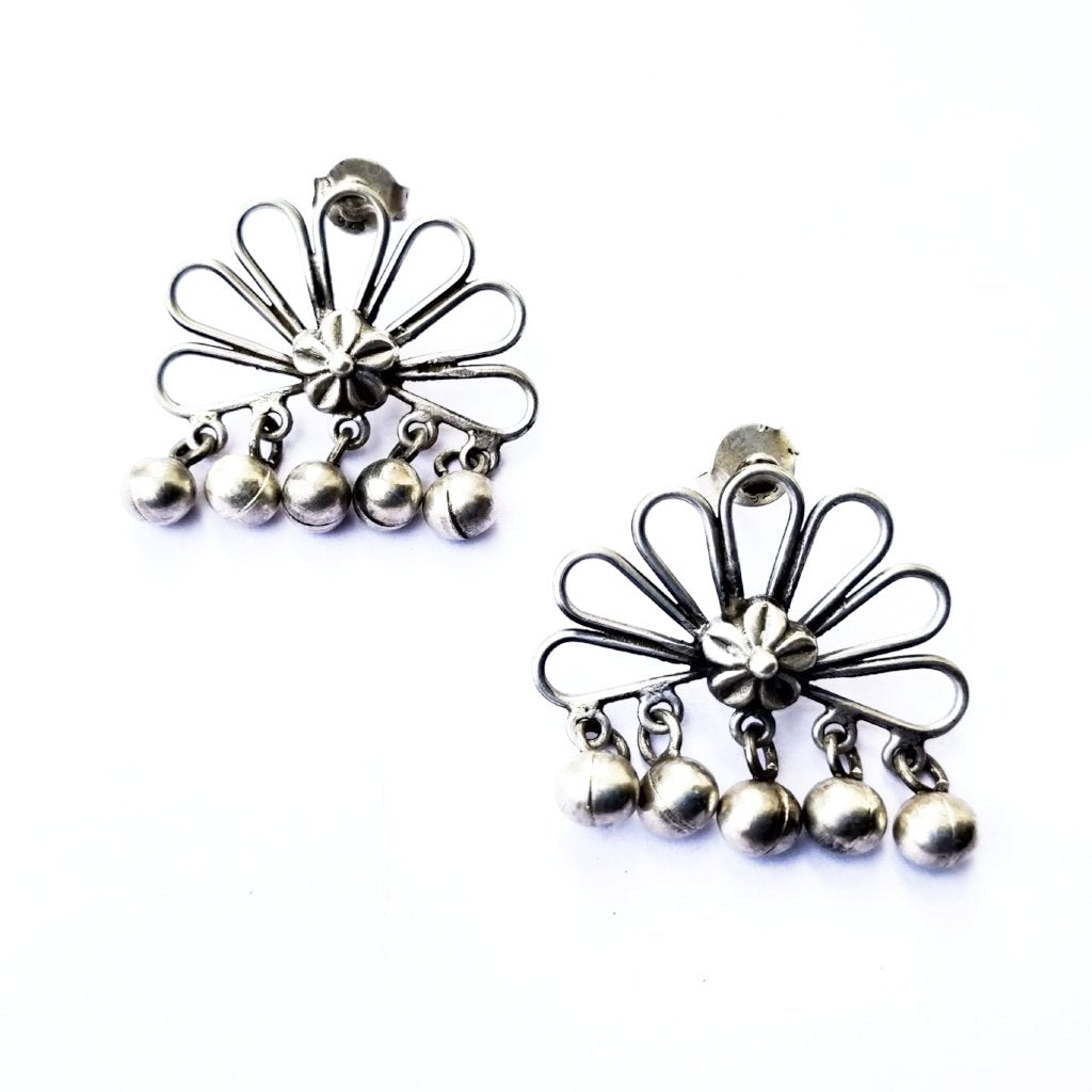 Buy Fancy Silver Studs Online in India - Parsi Door Studs with trinkets- Quirksmith
