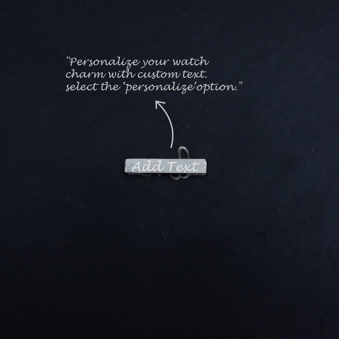 Quirksmith's LOVE Watch Charm Chain, a beautiful gift in 92.5 Silver. Explore engraved gifts for your special someone.