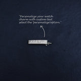 Valentine's Day Perfection: Quirksmith Talwar Watch Charm - Handcrafted in 92.5 Silver, the best present for couples.