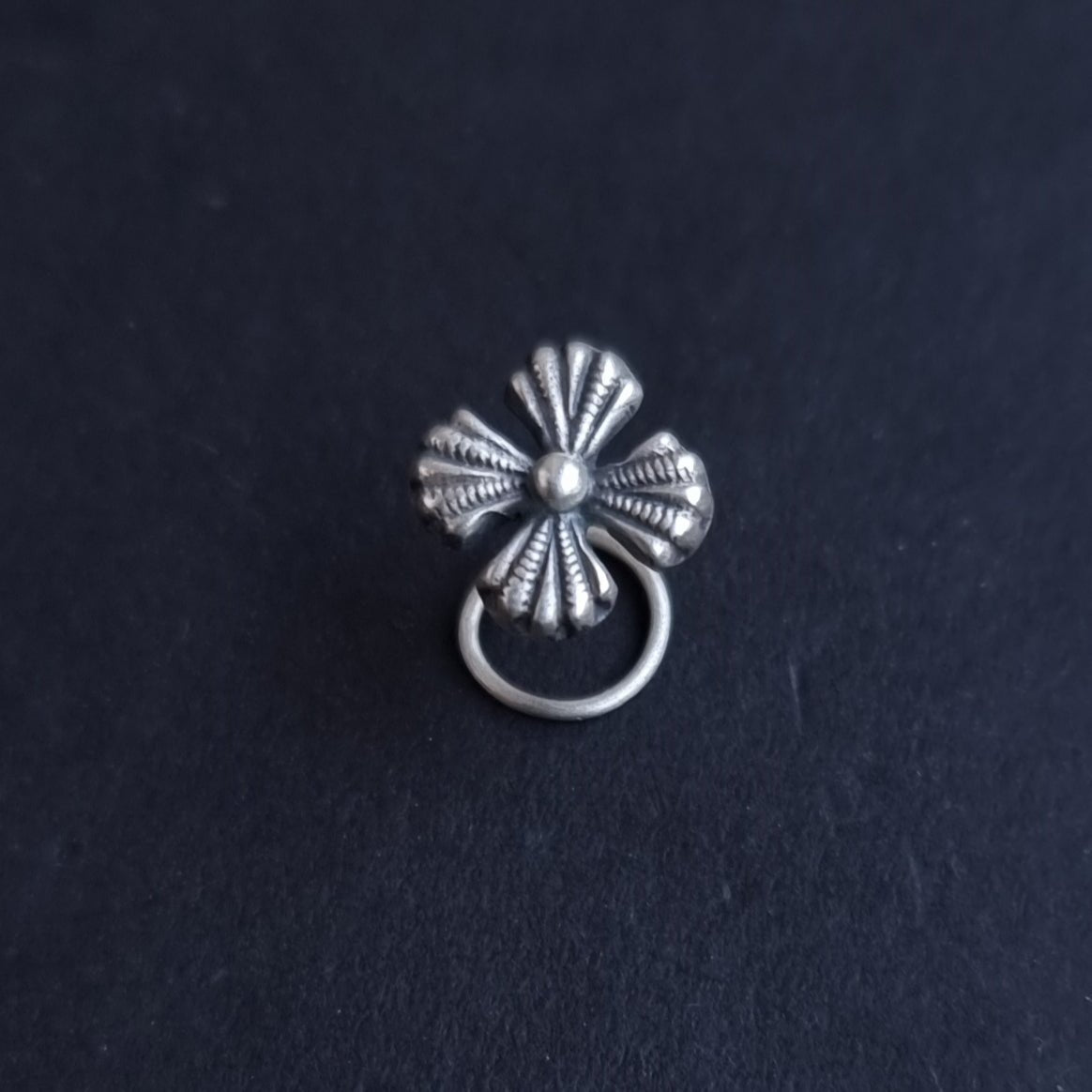 Textured Petals Nosepin - Wire - Quirksmith