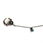 Turquoise Wheel Nath - Clipon - Quirksmith