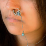 Turquoise Wheel Nath - Wire - Quirksmith